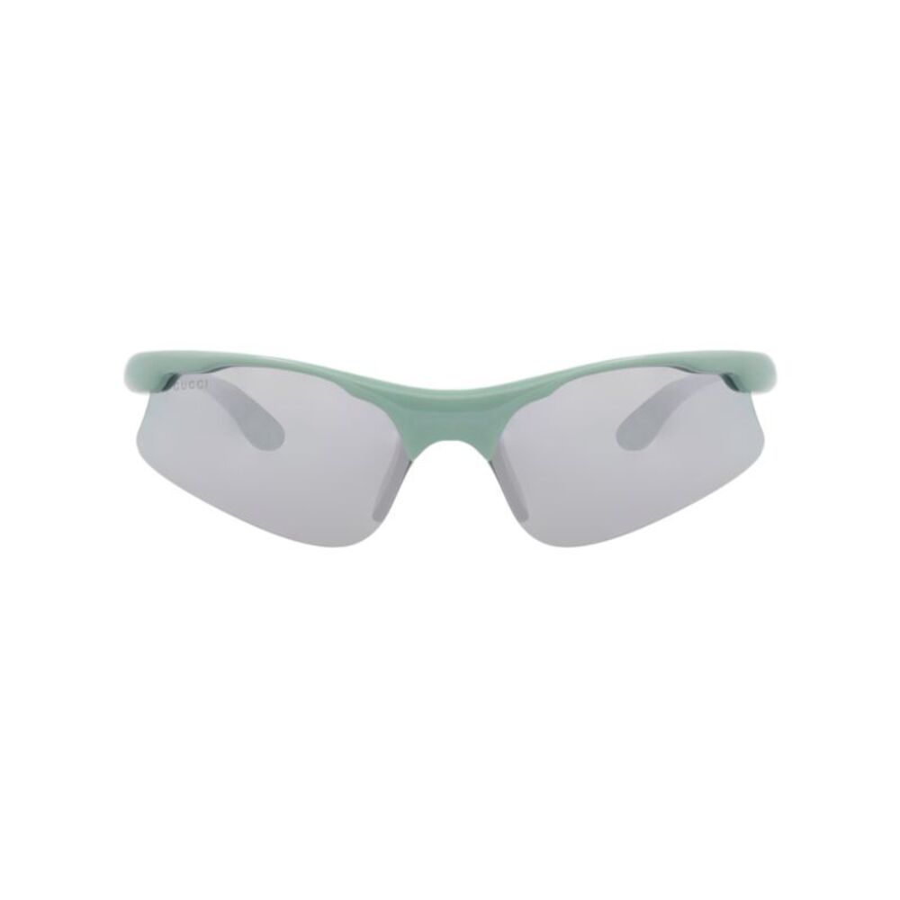 Gucci Shield-Frame Injection Sunglasses Green Mens